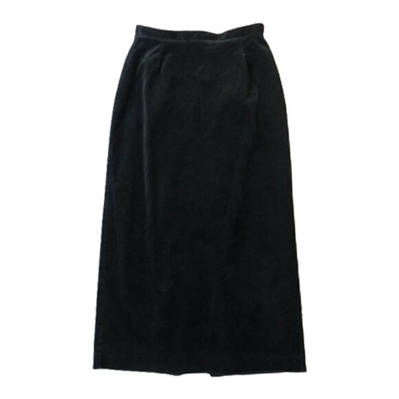 Vintage pencil fitted velvet skirt with bow - Picture 10 of 14